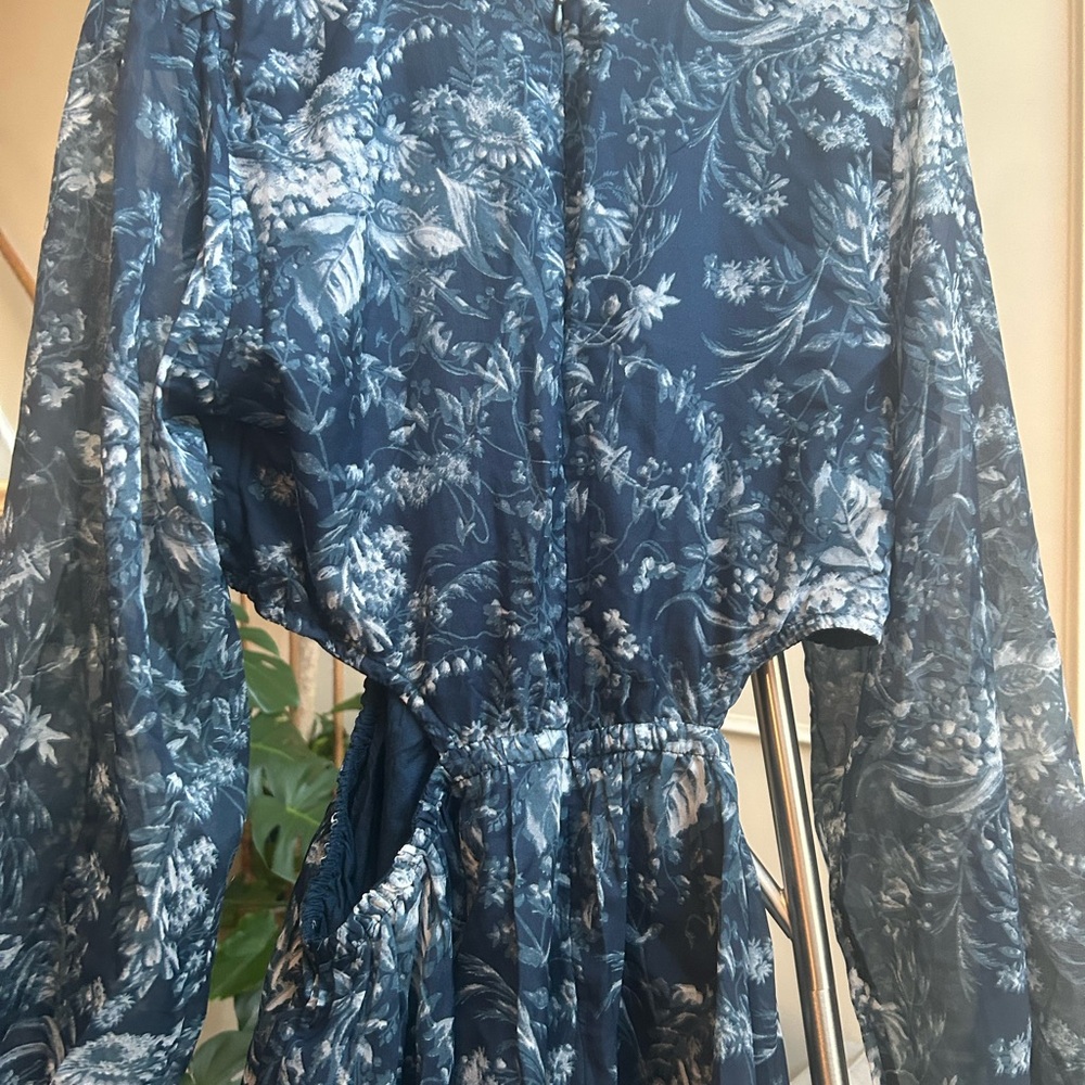 Abercrombie & Fitch Blue Floral Dress - Picture 7 of 12